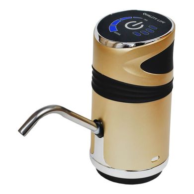 Помпа электрическая аккумуляторная для бутилированной воды Clover К12 Gold(C0000001622) золотистый с черными вставками