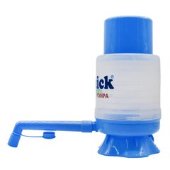 Помпа механическая для бутилированной воды Quick TWIST голубая. Есть оптовые цены