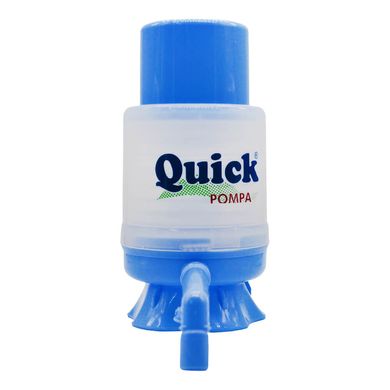 Помпа механічна для бутильованої води Quick TWIST блакитна. Є оптові ціни