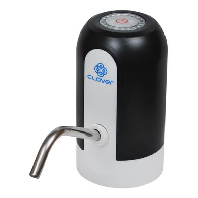 Електрична помпа акумуляторна для бутильованої води Clover К7 Black (C0000001535) чорний/білий