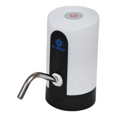 Помпа электрическая аккумуляторная для бутилированной воды Clover К9 White(C0000001621) белый/черный