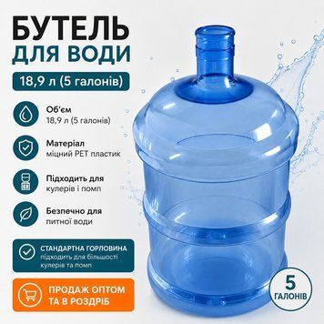 Бутель для води ПЕТ 18,9 л